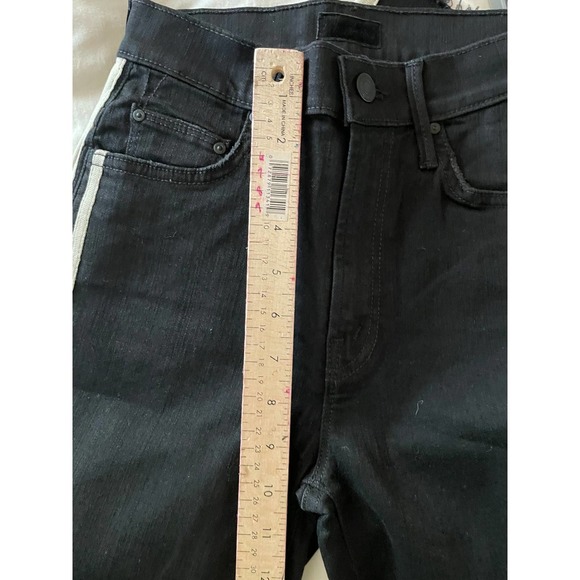 Mother Womens The Insider Crop Step Fray Jeans Guilty Racer High Rise Size 25 - Picture 5 of 9